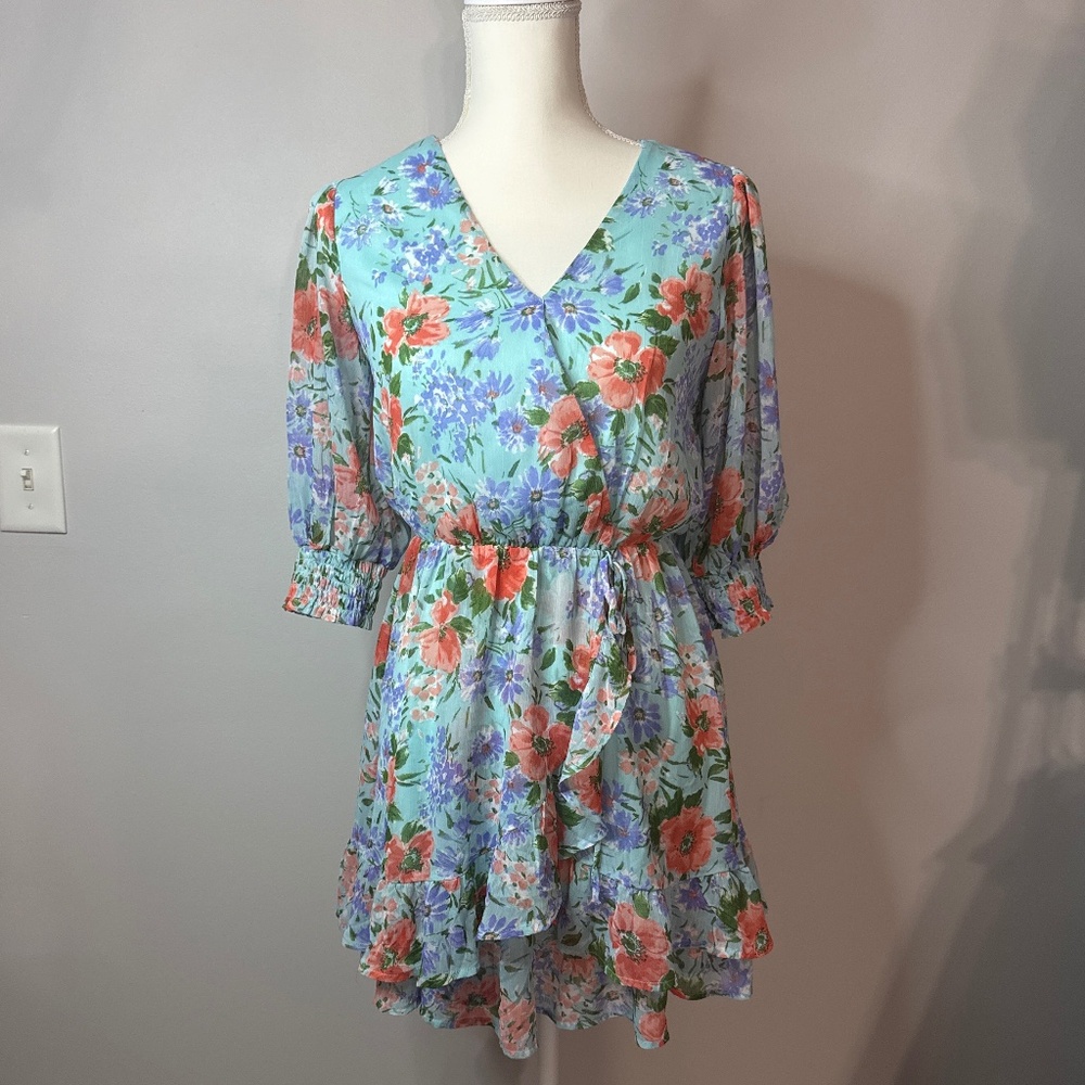 Sienna Sky Floral Dress - Picture 3 of 7